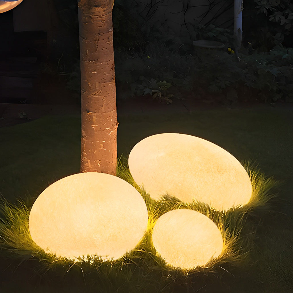 Resin Cobblestone LED Lawn Light Modern Waterproof Outdoor Landscape Lamp - Lamp Outdoor