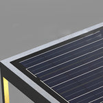 Square Steps Creative Waterproof LED Black Modern Solar Post Caps Lights - Lamp Outdoor