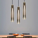 June Brass Designer Glass Pendant Lamp Smoky - Lamp Outdoor