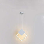 Doria Modern LED Pendant Light Black/White Metal Living Room - Lamp Outdoor