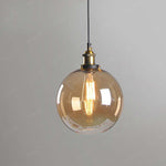 June Industrial Glass Pendant Light Clear/Amber/Smoke Grey - Lamp Outdoor