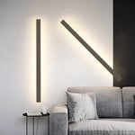 Arisha Sleek Minimalist Rimless Linear Metal Outdoor Wall Light - Lamp Outdoor