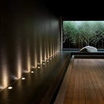 Lux Bright White Stainless Steel 1.5W LED In-Ground Well Lights for Decks and Steps - Lamp Outdoor