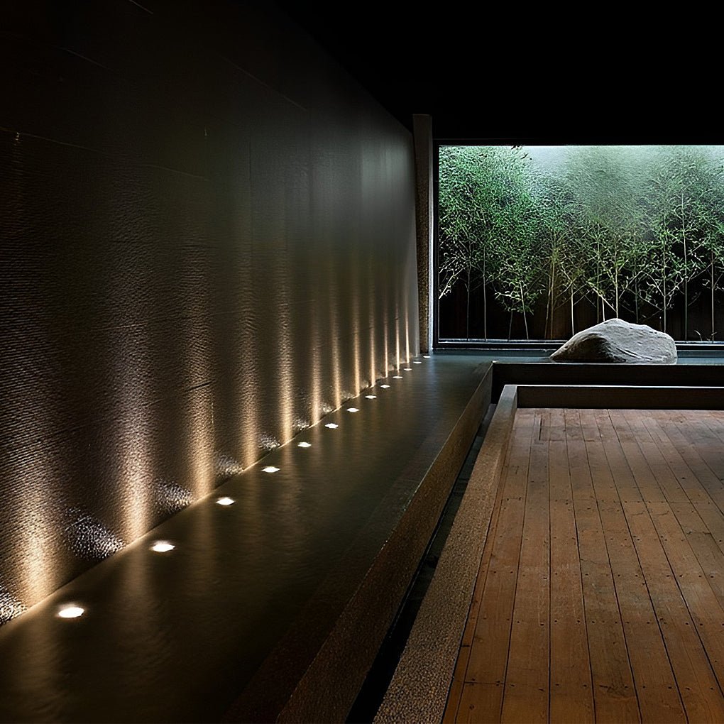 Lux Bright White Stainless Steel 1.5W LED In-Ground Well Lights for Decks and Steps - Lamp Outdoor
