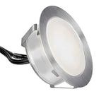 Lux Bright White Stainless Steel 1.5W LED In-Ground Well Lights for Decks and Steps - Lamp Outdoor