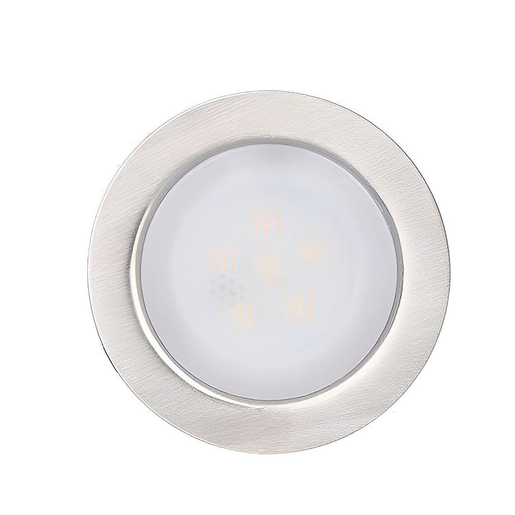 Lux Bright White Stainless Steel 1.5W LED In-Ground Well Lights for Decks and Steps - Lamp Outdoor