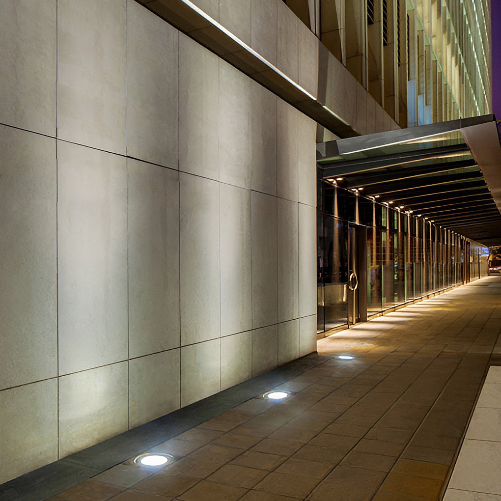 Lux Bright White Stainless Steel 1.5W LED In-Ground Well Lights for Decks and Steps - Lamp Outdoor
