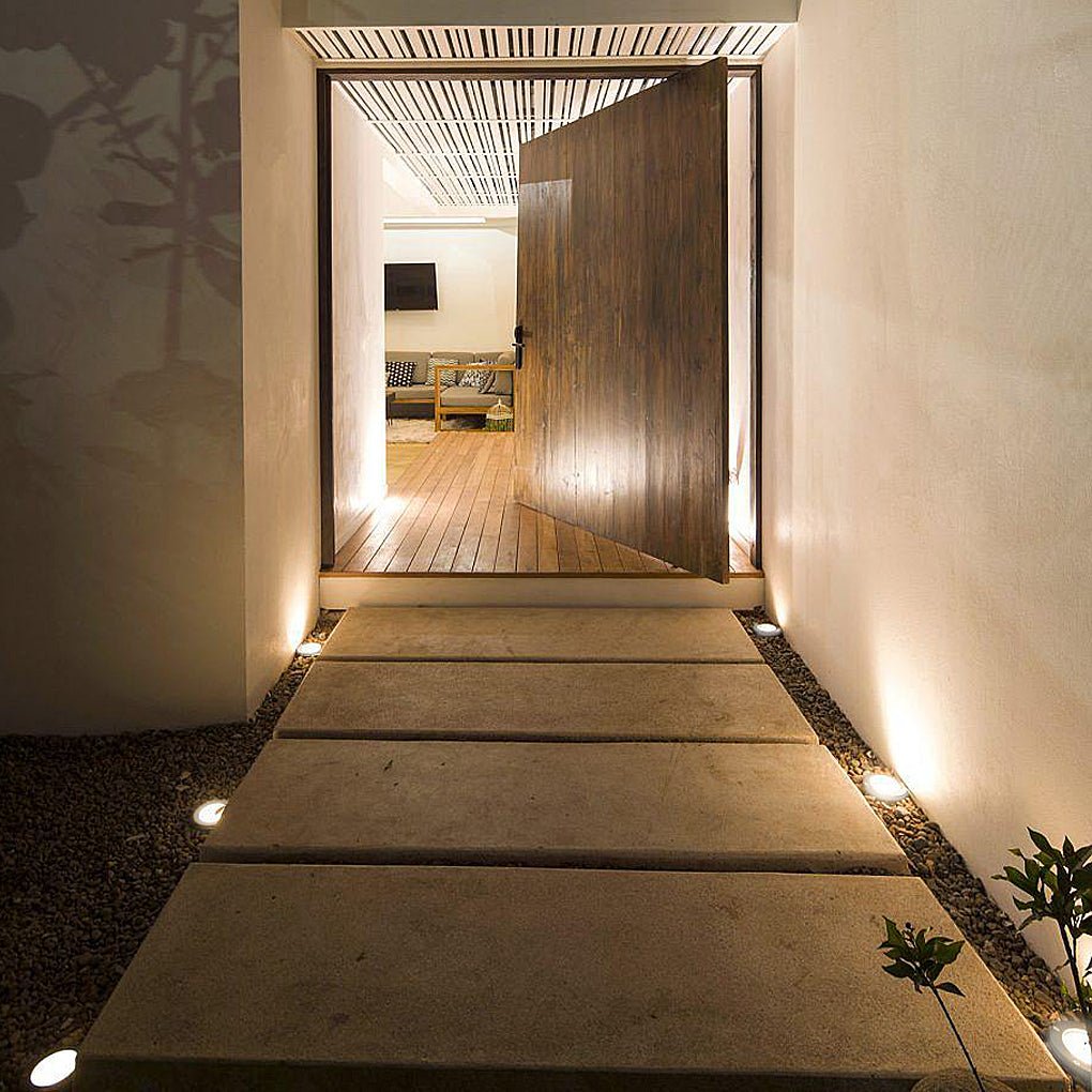 Eco-Friendly Radiance 8-Piece LED Solar Step Inground Lighting Set for Outdoor - Lamp Outdoor