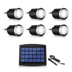 Eco-Friendly Radiance 8-Piece LED Solar Step Inground Lighting Set for Outdoor - Lamp Outdoor