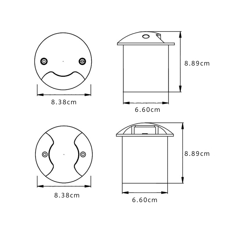Lun LED Inground Side-emitting Aluminum Outdoor Well Lights
