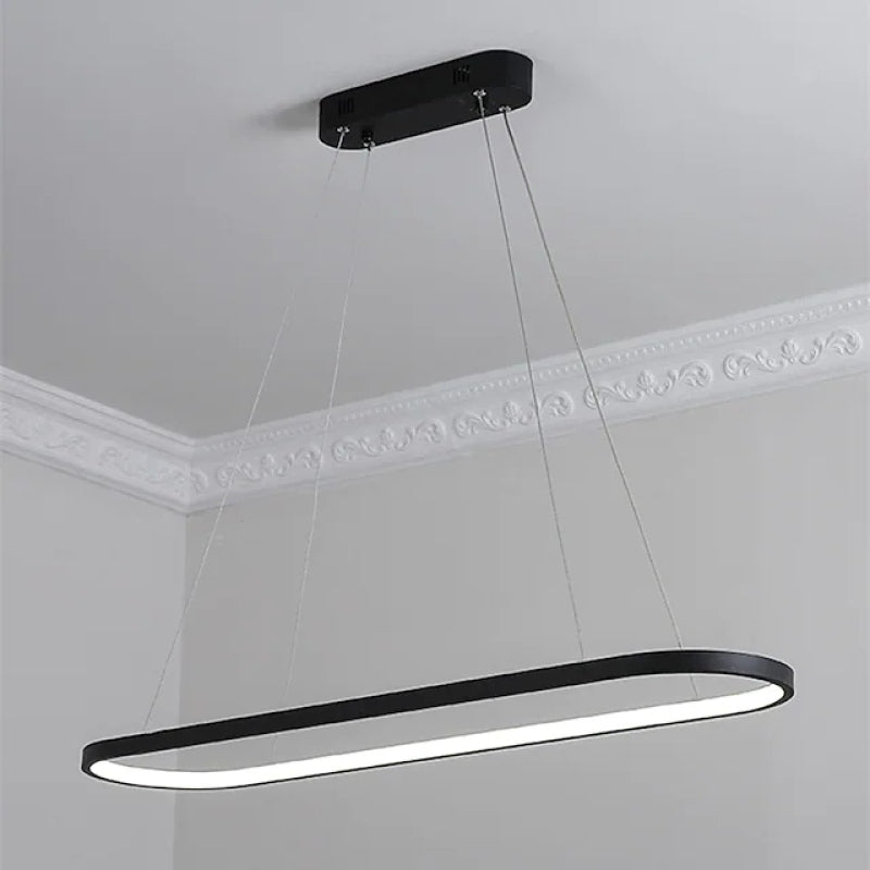 Junel Minimalist Oval Interior Hanging Pendant Light - Lamp Outdoor