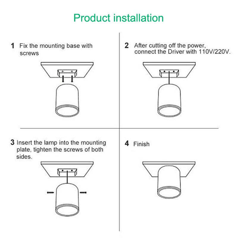 Jojo Cylindrical Flush Mount Ceiling Light - Lamp Outdoor