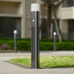 Motion Sensor Black Torchiere Floor Lamp Solar-Powered - Lamp Outdoor