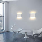 Bastro Modern Rectagulart Waterproof Outdoor Wall Lamp, Black/White - Lamp Outdoor