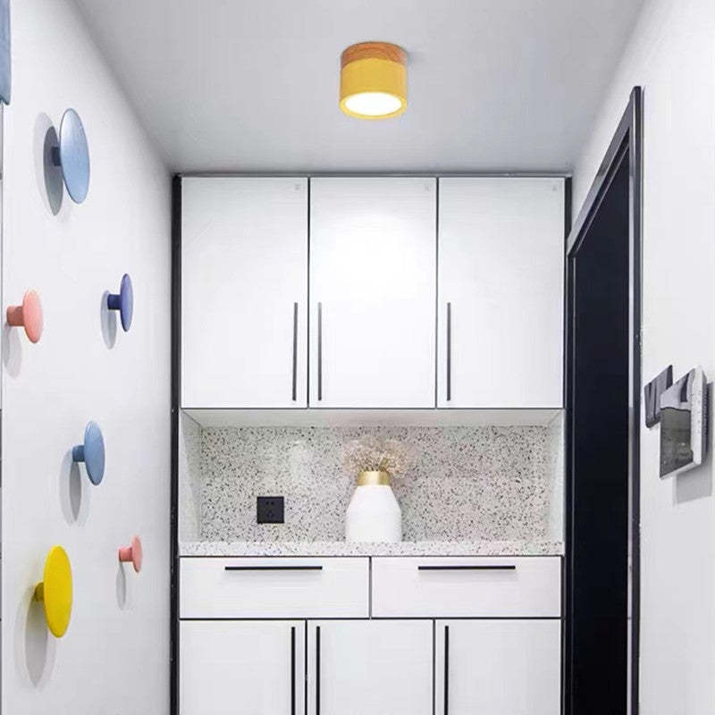 Jojo Cylindrical Flush Mount Ceiling Light - Lamp Outdoor