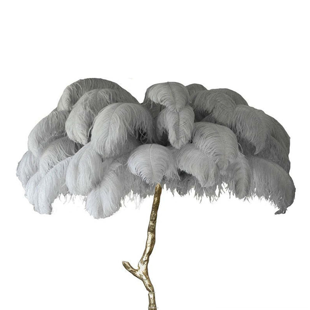 O'Moore Nordic Luxury Unique Ostrich Feather Floor Lamp/Table Lamp - Lamp Outdoor
