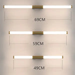 Moren Minimalist Linear Metal Wall Lamp, Gold - Lamp Outdoor