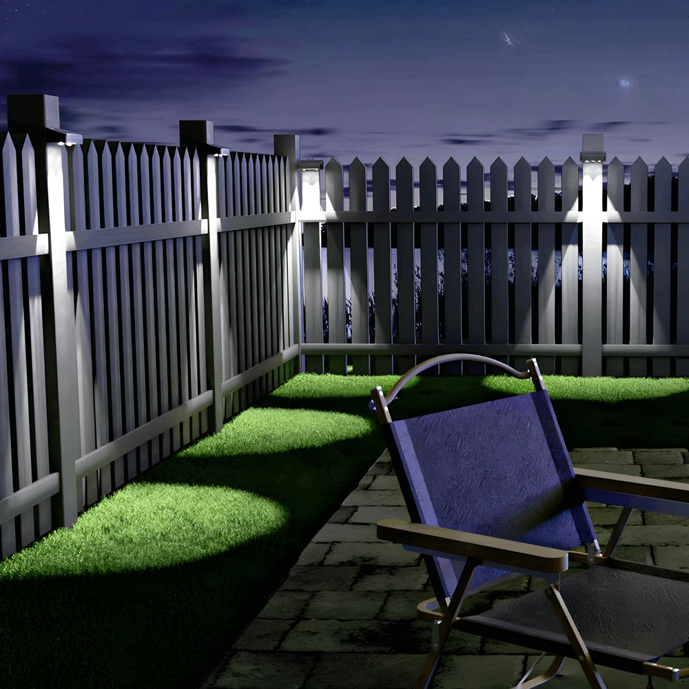 Solar-Powered outdoor square wall lights Waterproof Multi-Color Ambient - Lamp Outdoor