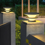 Waterproof Patio Pillar Lights Round Modern - Lamp Outdoor