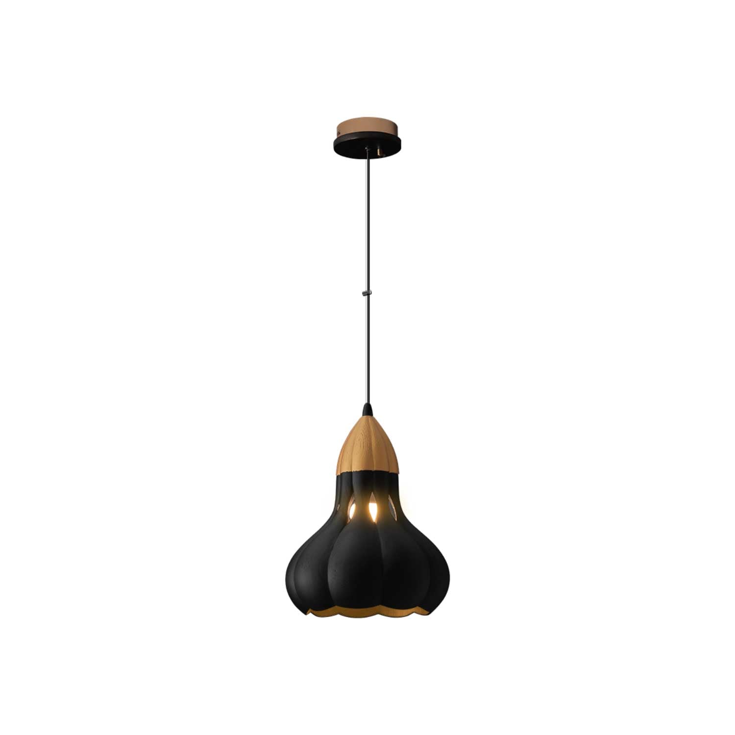Arraeion Individual Creativity Wood Metal Pendant Lamp - Lamp Outdoor