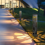 Solar-Powered Modern Outdoor Lawn Lights with Creative Hollow-Out Branch Pattern - Lamp Outdoor