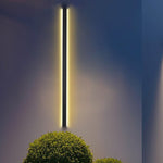 Black Long LED Linear Lights Modern Waterproof Outdoor Wall Lights Porch Lights - Lamp Outdoor