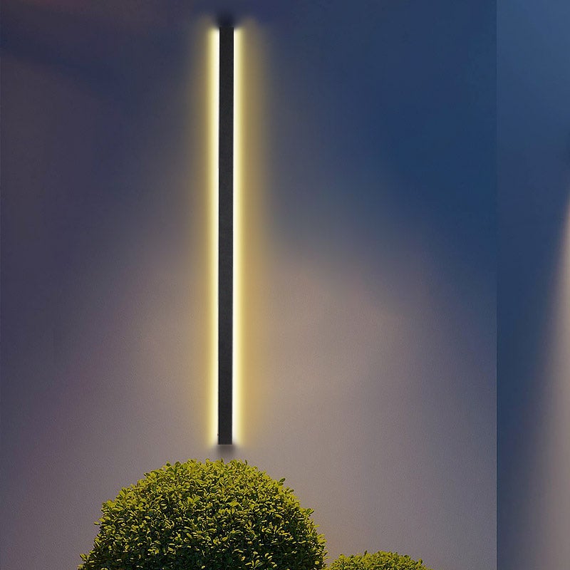 Black Long LED Linear Lights Modern Waterproof Outdoor Wall Lights Porch Lights - Lamp Outdoor