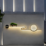 Moon Tree Scenery Waterproof LED Black Retro Outdoor Wall Lights Sconces - Lamp Outdoor