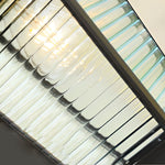 Retro Waterproof Creative Stripes Glass Shade Modern Outdoor Wall Light - Lamp Outdoor