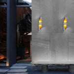 Spiral Exterior Up and Down Wall Lights Outdoor Wall Mounted Light with Gold Interior - Lamp Outdoor