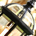 Elegant Black Retro Outdoor Post Lights Waterproof Metal and Glass Fence Lighting - Lamp Outdoor