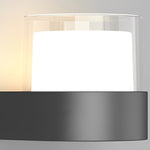 Square Round Waterproof LED Black Minimalist Solar Outdoor Wall Lights - Lamp Outdoor