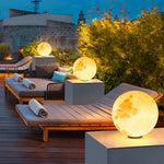 Moon Waterproof LED Modern Solar Post Caps Lights Pillar Light - Lamp Outdoor