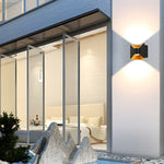 Square Up and Down Lights 6W LED Waterproof Modern Outdoor Sconces - Lamp Outdoor