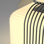Square Creative LED Waterproof PE Shade Modern Solar Fence Post Lights - Lamp Outdoor