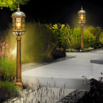 Vintage Golden LED Outdoor Pathway Light Luxury European-style Lawn Lamp - Lamp Outdoor