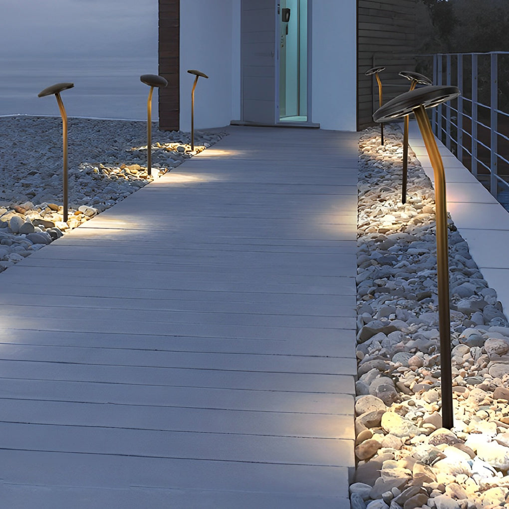 Charming Mushroom-Shaped LED Lawn Light Durable & Stylish Pathway Lighting - Lamp Outdoor