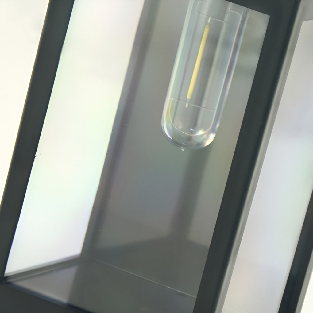 Rectangular Glass LED Waterproof Light-controlled Solar Wall Lamp - Lamp Outdoor