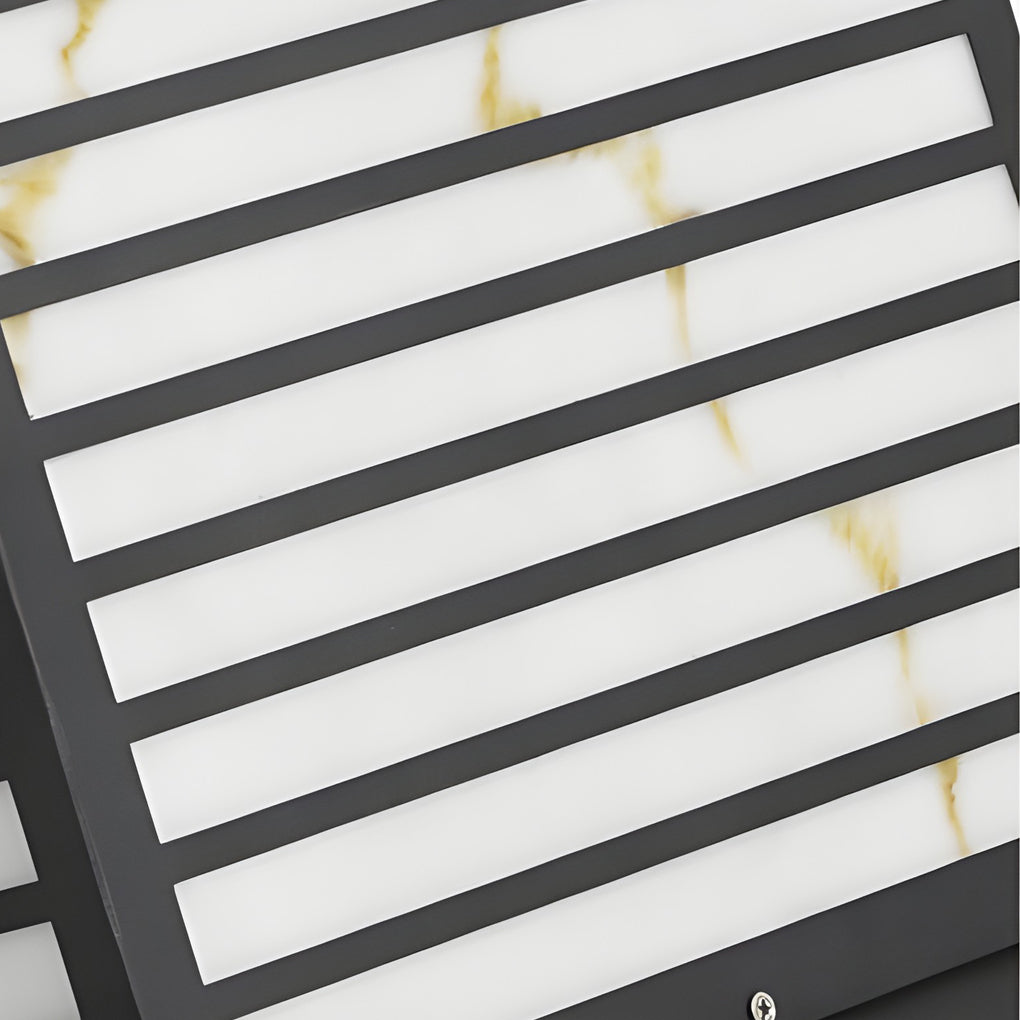 Square IP65 Waterproof LED Solar Modern Outdoor Deck Post Lights Pillar Light - Lamp Outdoor