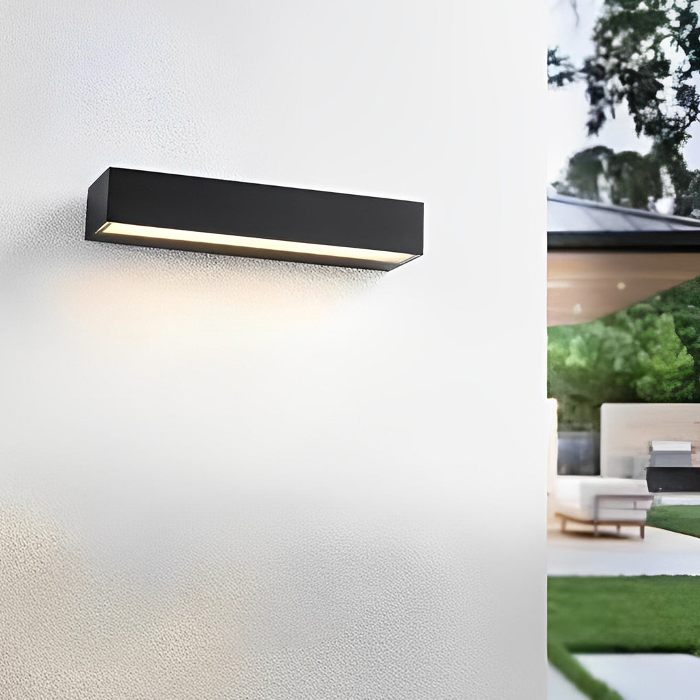 Minimalist Strip Waterproof LED Black Modern Outdoor Wall Washer Light - Lamp Outdoor