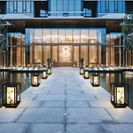 Artistic Solar LED Pathway Lights with Landscape Pattern - Lamp Outdoor