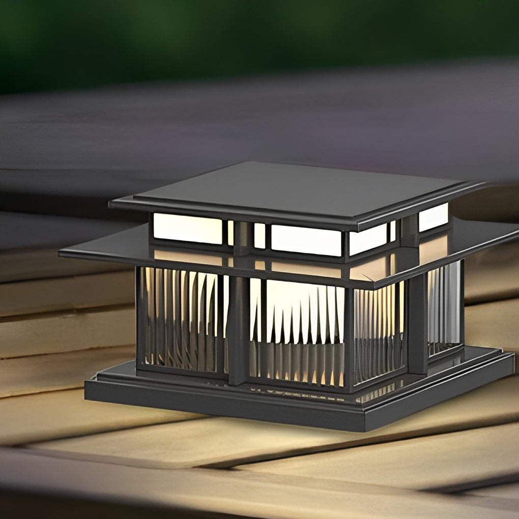 Outdoor IP65 Waterproof LED Modern Solar Post Caps Lights Pillar Light - Lamp Outdoor