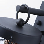 Waterproof Iron Glass Lantern Black Retro Rustic Exterior Wall Lights - Lamp Outdoor