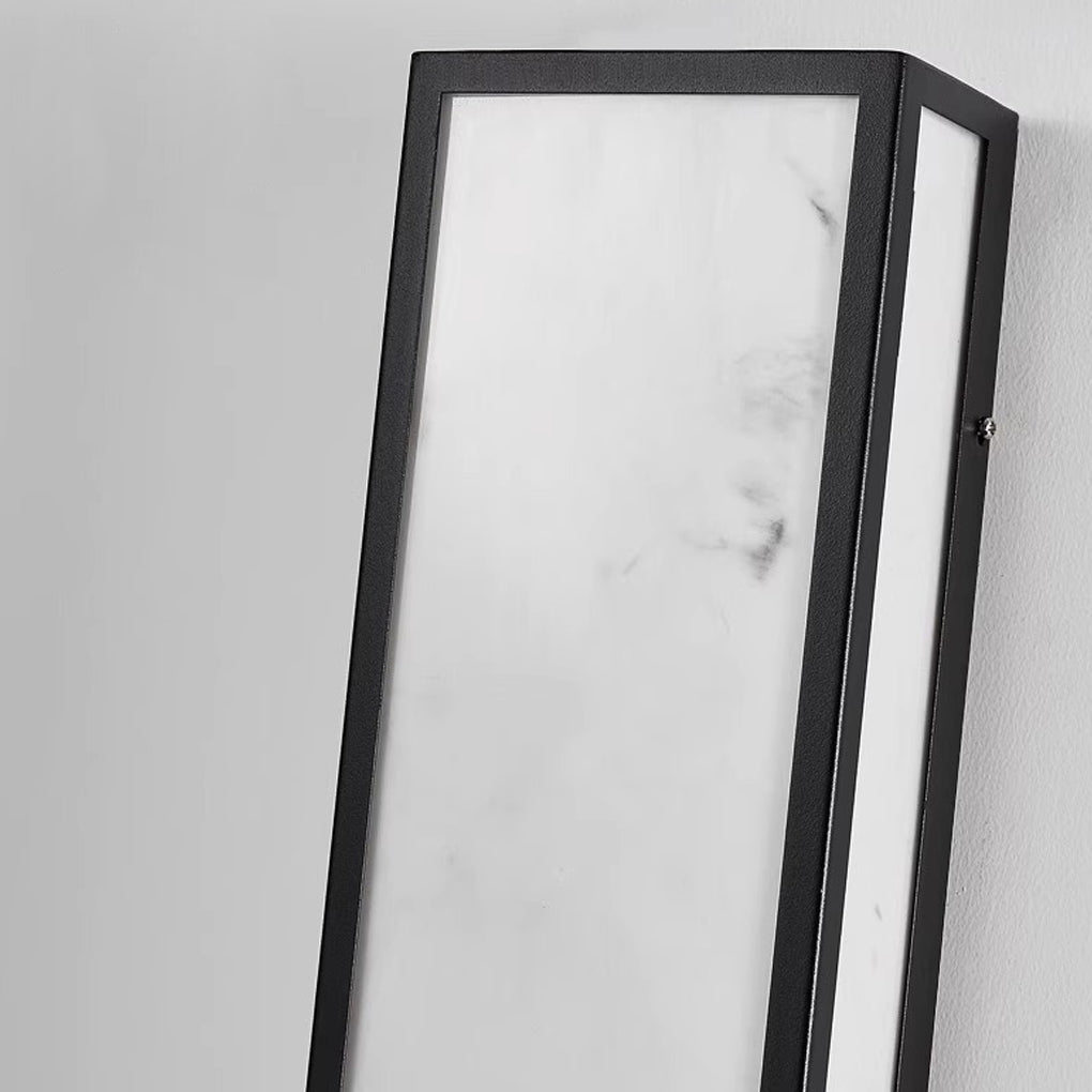 Strip Rectangular Resin Waterproof LED Black Modern Outdoor Wall Light - Lamp Outdoor