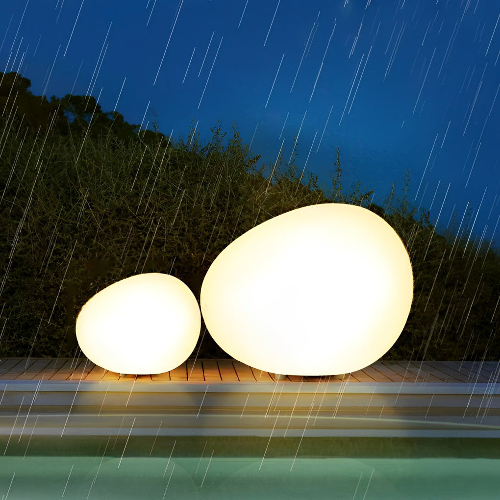 Adjustable LED Cobblestone Outdoor Lamp 3-Color Lighting for Gardens and Lawns - Lamp Outdoor