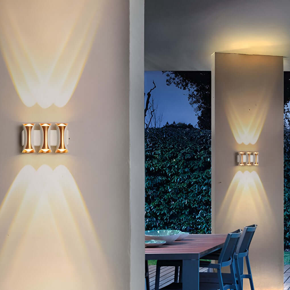 Waterproof Up and Down Lights LED Modern Outdoor Wall Sconce Lighting - Lamp Outdoor