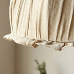 Haloa Vintage Pendant Light Beige, Fabric - Lamp Outdoor