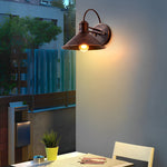 Retro Conical Iron Waterproof Industrial Style Outdoor Wall Lamp Exterior Lights - Lamp Outdoor