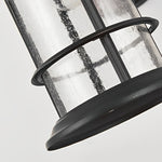 Retro Aluminum Glass LED Waterproof Black American Garden Wall Lamp - Lamp Outdoor