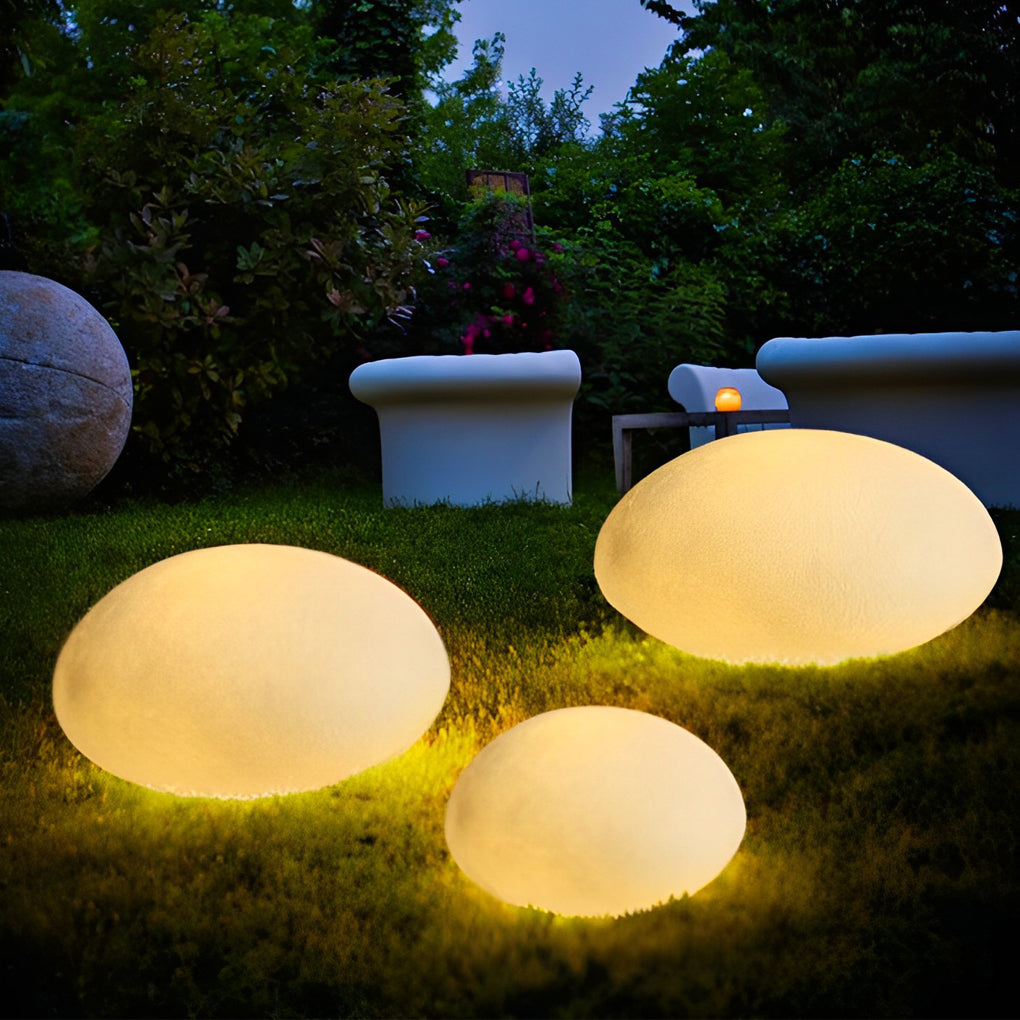 Resin Cobblestone LED Lawn Light Modern Waterproof Outdoor Landscape Lamp - Lamp Outdoor